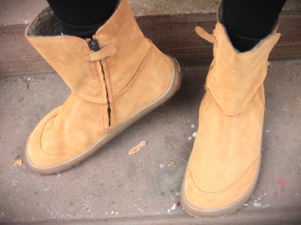 Barefoot, chaussure minimaliste, cuir, boots