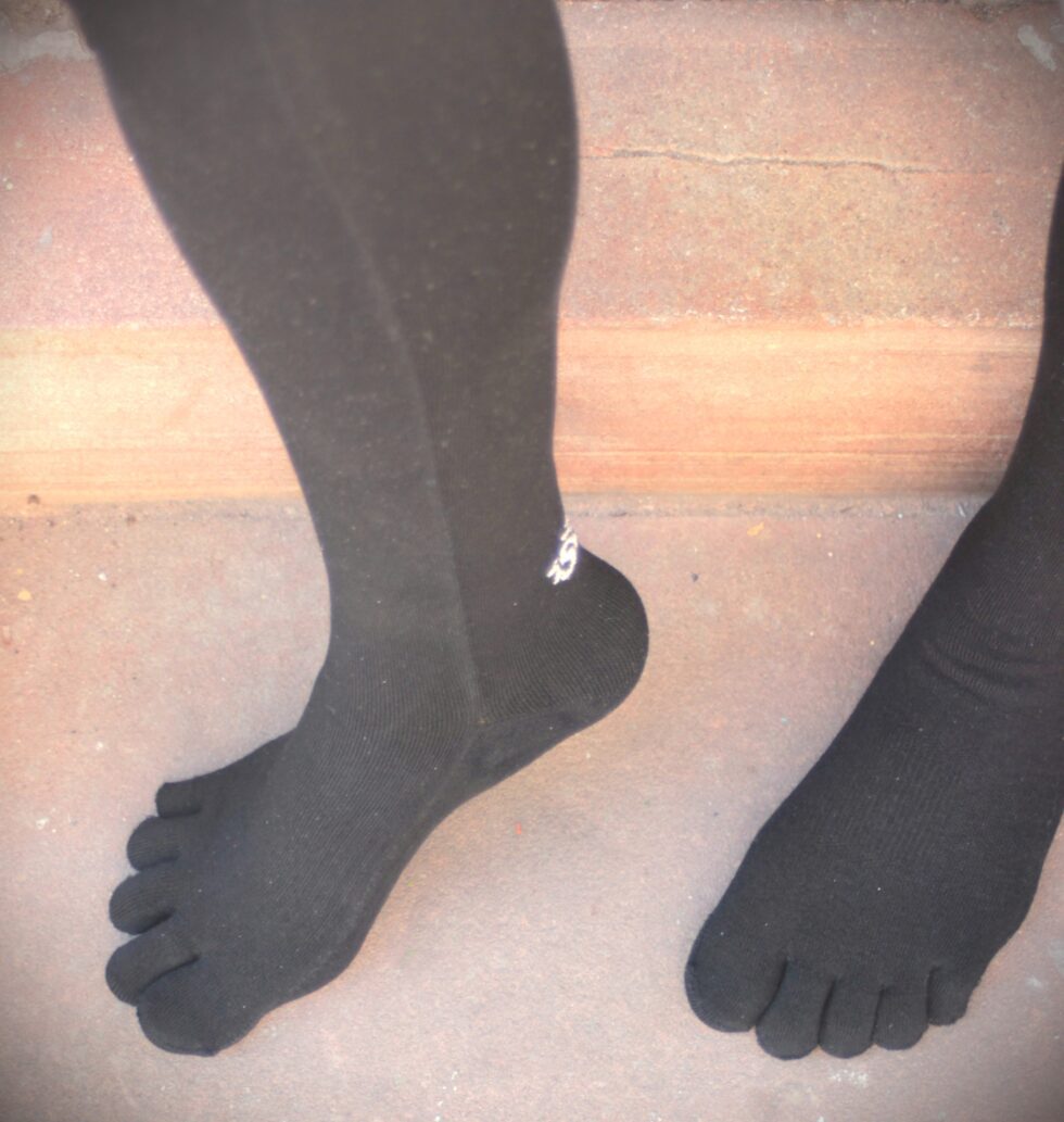 chaussettes, barefoot, orteils